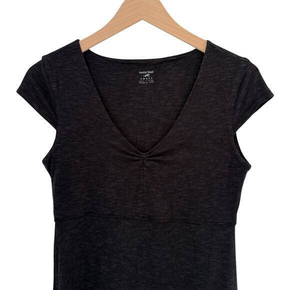 Toad & Co Horny Toad Rosemarie Cap Sleeve Organic Cotton Dress Gray Size S - Picture 4 of 6